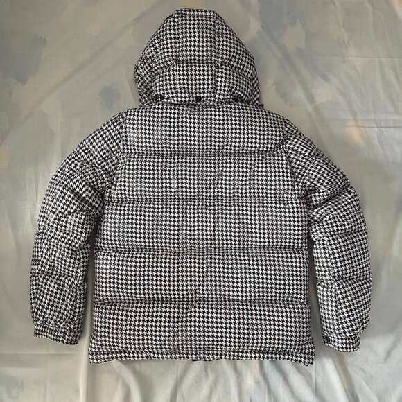 Moncler X Frgmt Socotrine Houndstooth Short Down Jacket - Picture 9 of 16